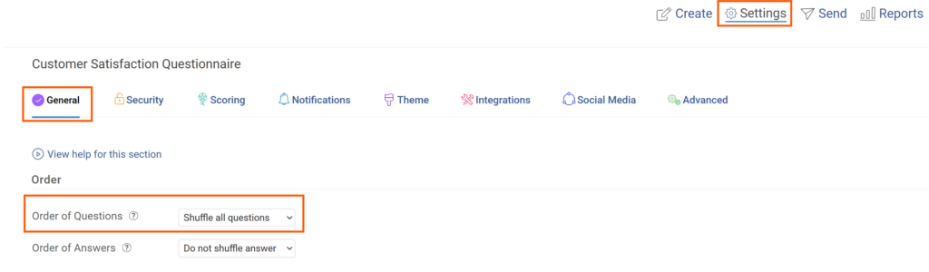 randomization in your image survey 