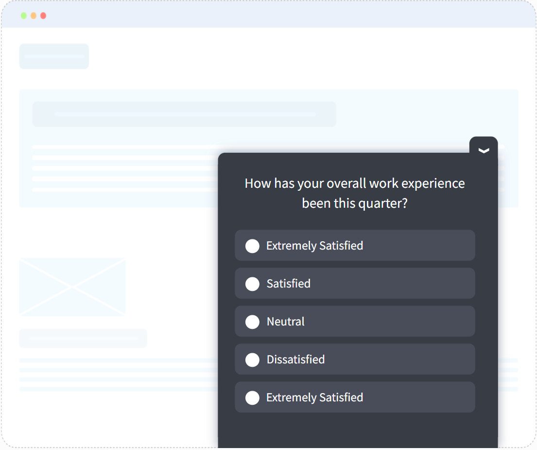 Qualaroo Work experience survey