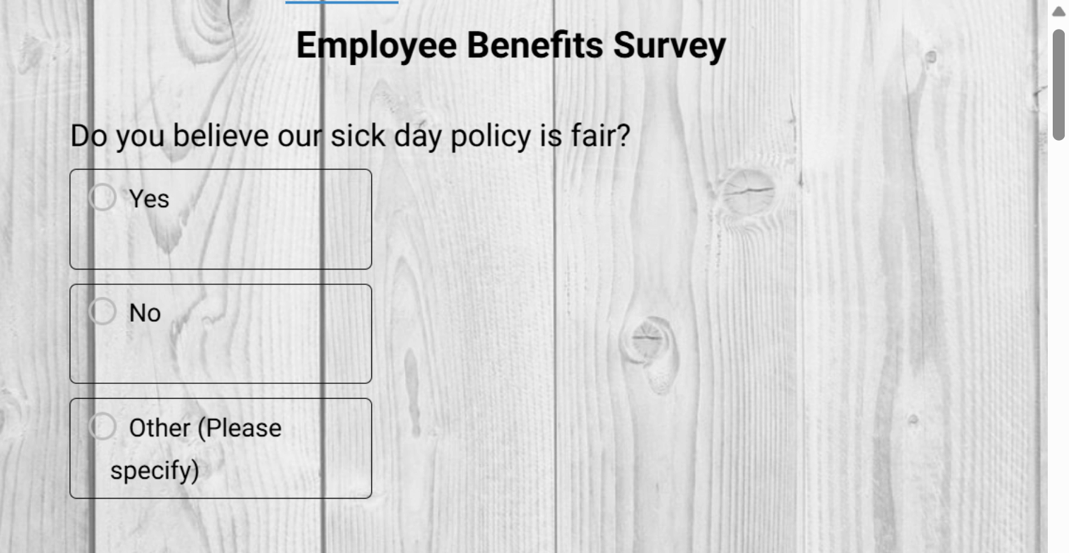 employee benefits survey