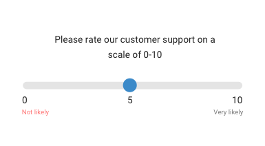 Create Survey with Slider Question