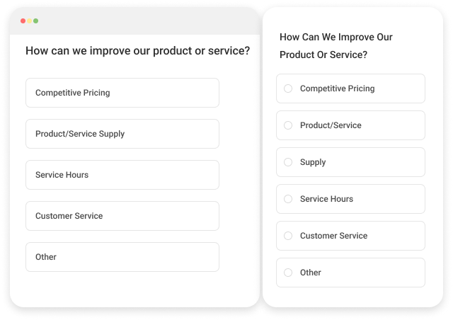 Client Satisfaction Surveys