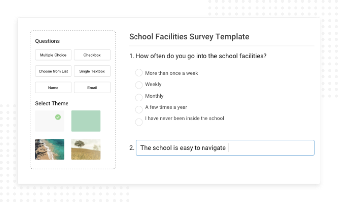 Choose from 20+ question-types