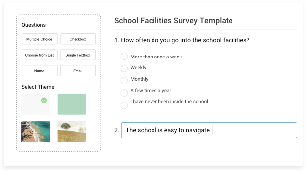 Survey Examples - Startquestion - create online surveys and forms