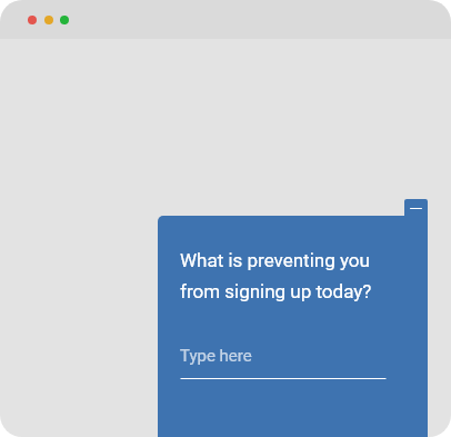 Reason For Not Signing Up