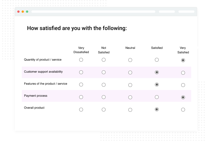 User Survey Template